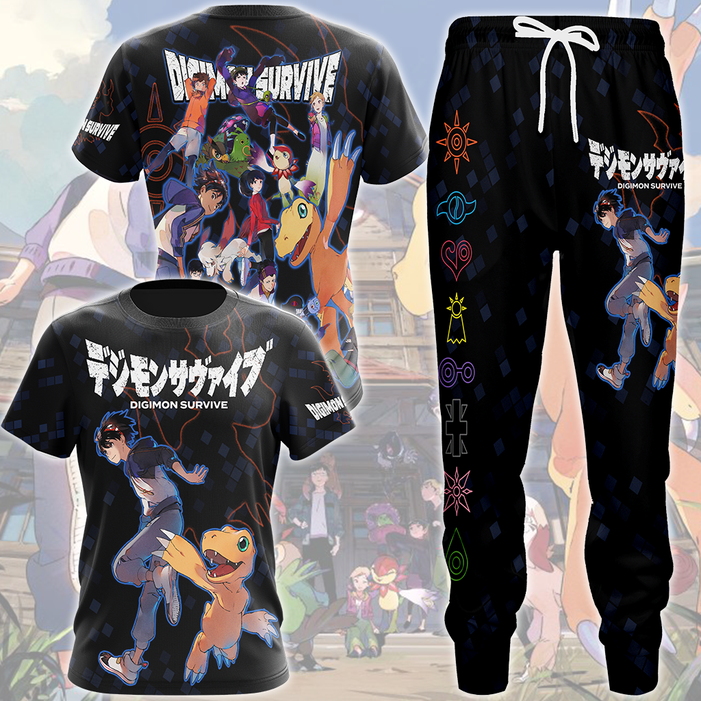 Digimon: Survive Video Game All Over Printed T-shirt Tank Top Zip Hoodie Pullover Hoodie Hawaiian Shirt Beach Shorts Joggers
