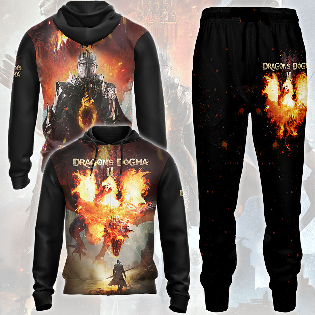 Dragon’s Dogma II Video Game All Over Printed T-shirt Tank Top Zip Hoodie Pullover Hoodie Hawaiian Shirt Beach Shorts Joggers