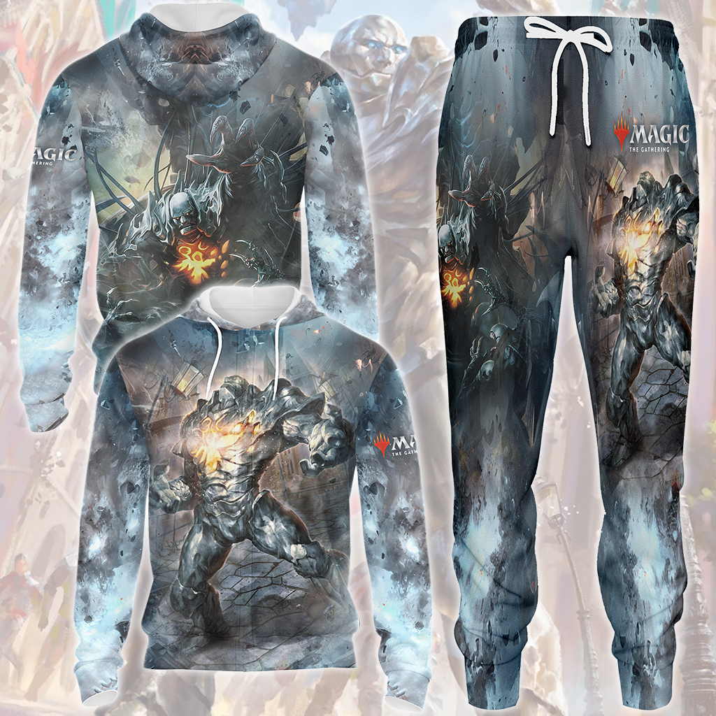 Magic: The Gathering Karn The Silver Golem Video Game All Over Printed T-shirt Tank Top Zip Hoodie Pullover Hoodie Hawaiian Shirt Beach Shorts Joggers