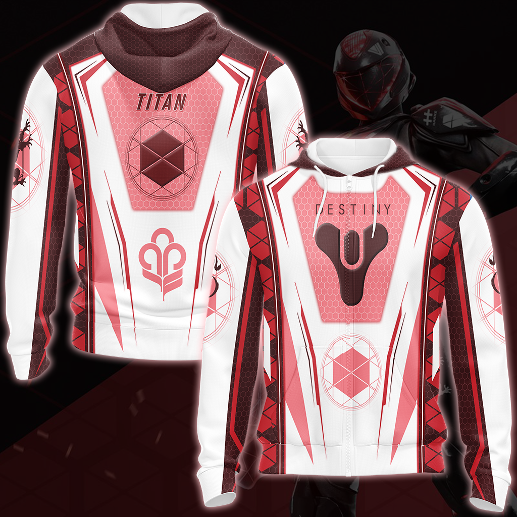 Destiny Titan Video Game All Over Printed T-shirt Tank Top Zip Hoodie Pullover Hoodie Hawaiian Shirt Beach Shorts Joggers Zip Hoodie S