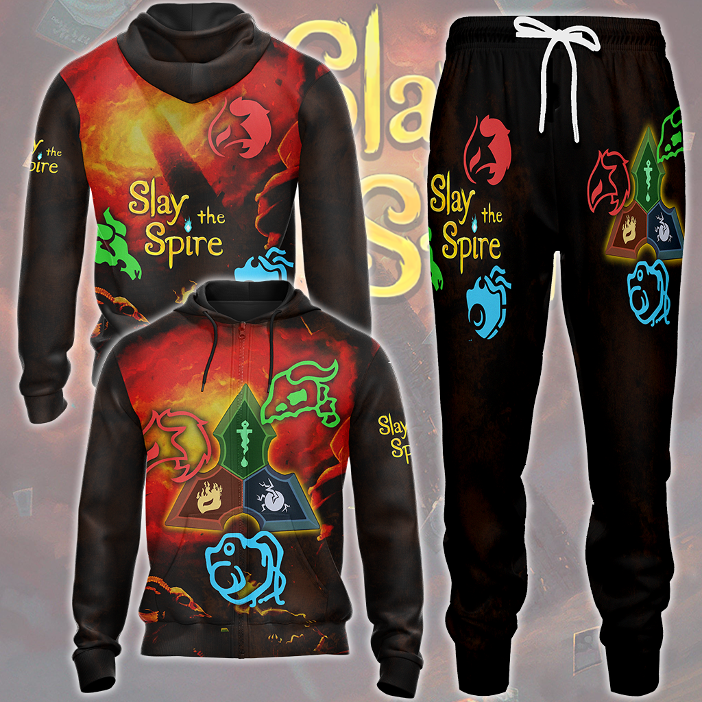 Slay the Spire Video Game All Over Printed T-shirt Tank Top Zip Hoodie Pullover Hoodie Hawaiian Shirt Beach Shorts Joggers