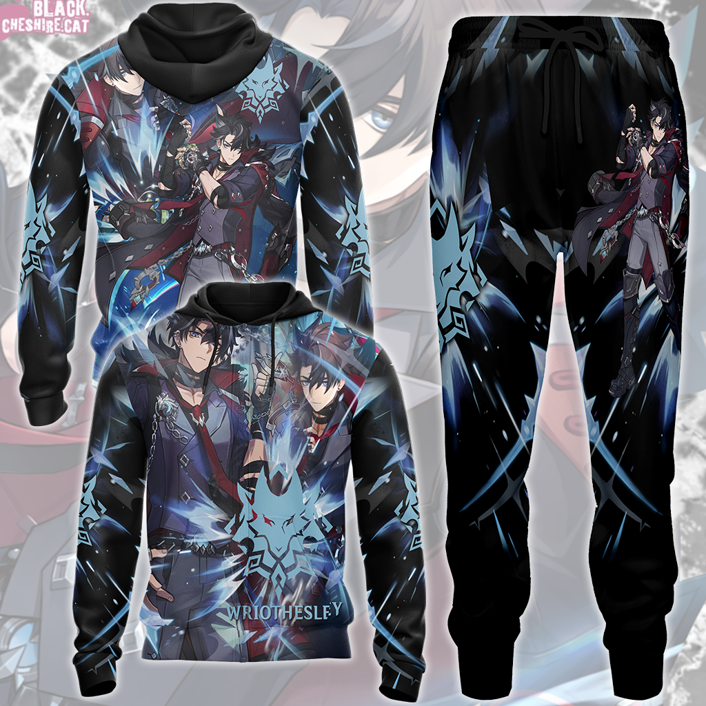 Genshin Impact Wriothesley Video Game All Over Printed T-shirt Tank Top Zip Hoodie Pullover Hoodie Hawaiian Shirt Beach Shorts Joggers