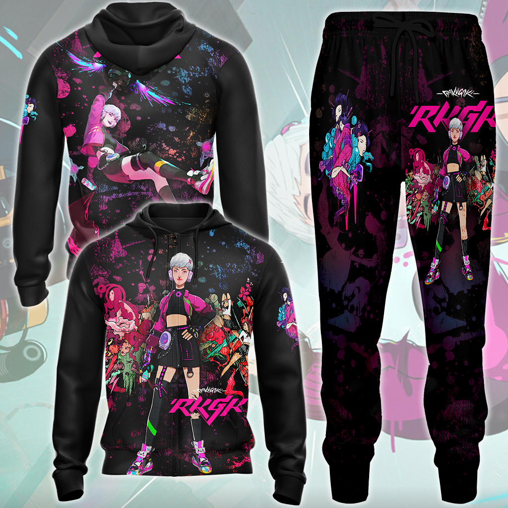 RKGK (Rakugaki) Video Game All Over Printed T-shirt Tank Top Zip Hoodie Pullover Hoodie Hawaiian Shirt Beach Shorts Joggers