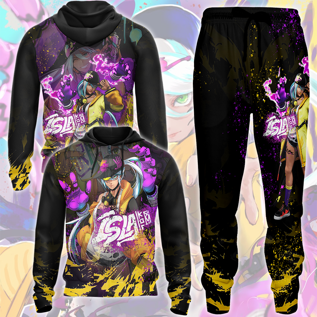 The King of Fighters XV Isla of Rubicon Video Game All Over Printed T-shirt Tank Top Zip Hoodie Pullover Hoodie Hawaiian Shirt Beach Shorts Joggers