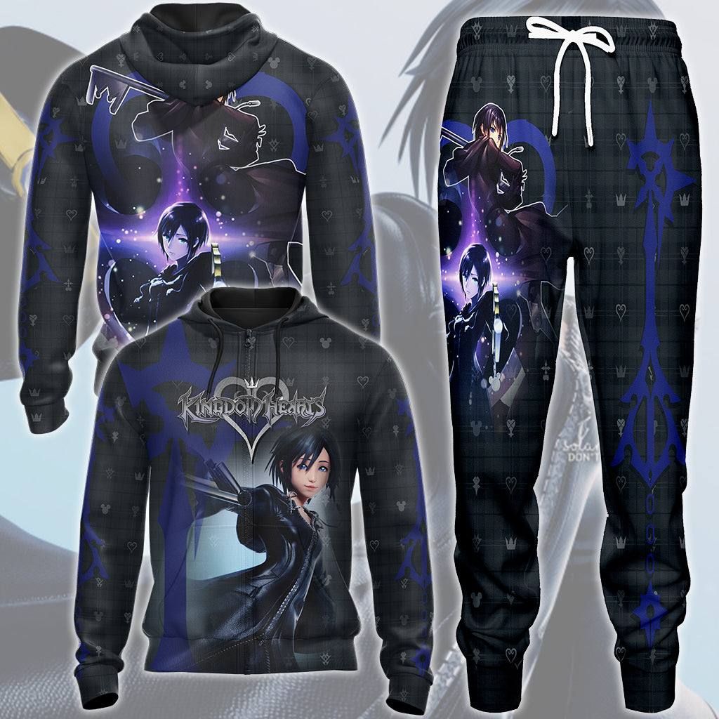 Kingdom Hearts Xion Video Game All Over Printed T-shirt Tank Top Zip Hoodie Pullover Hoodie Hawaiian Shirt Beach Shorts Joggers