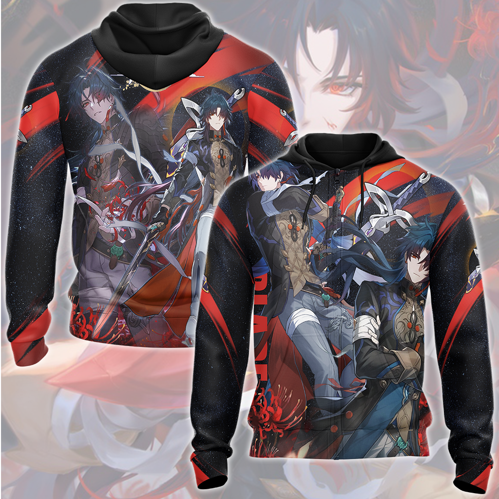 Honkai: Star Rail Blade Video Game All Over Printed T-shirt Tank Top Zip Hoodie Pullover Hoodie Hawaiian Shirt Beach Shorts Joggers Zip Hoodie S