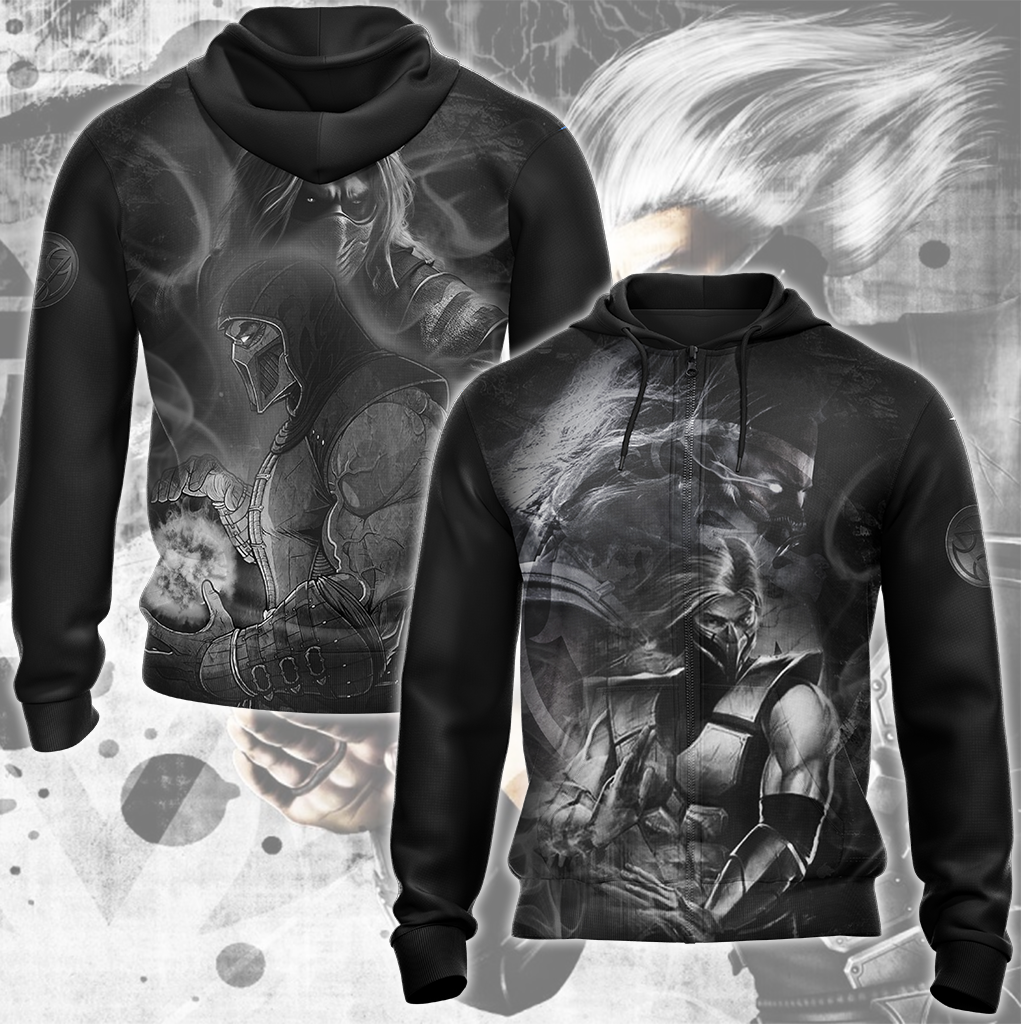 Mortal Kombat Smoke Video Game All Over Printed T-shirt Tank Top Zip Hoodie Pullover Hoodie Hawaiian Shirt Beach Shorts Joggers Zip Hoodie S