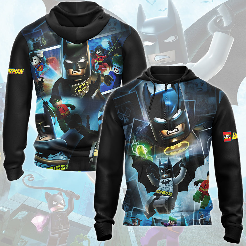 LEGO Batman: The Videogame Video Game All Over Printed T-shirt Tank Top Zip Hoodie Pullover Hoodie Hawaiian Shirt Beach Shorts Joggers Zip Hoodie S