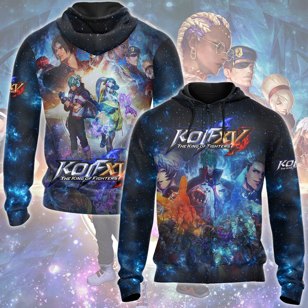 The King of Fighters Video Game All Over Printed T-shirt Tank Top Zip Hoodie Pullover Hoodie Hawaiian Shirt Beach Shorts Joggers Zip Hoodie S