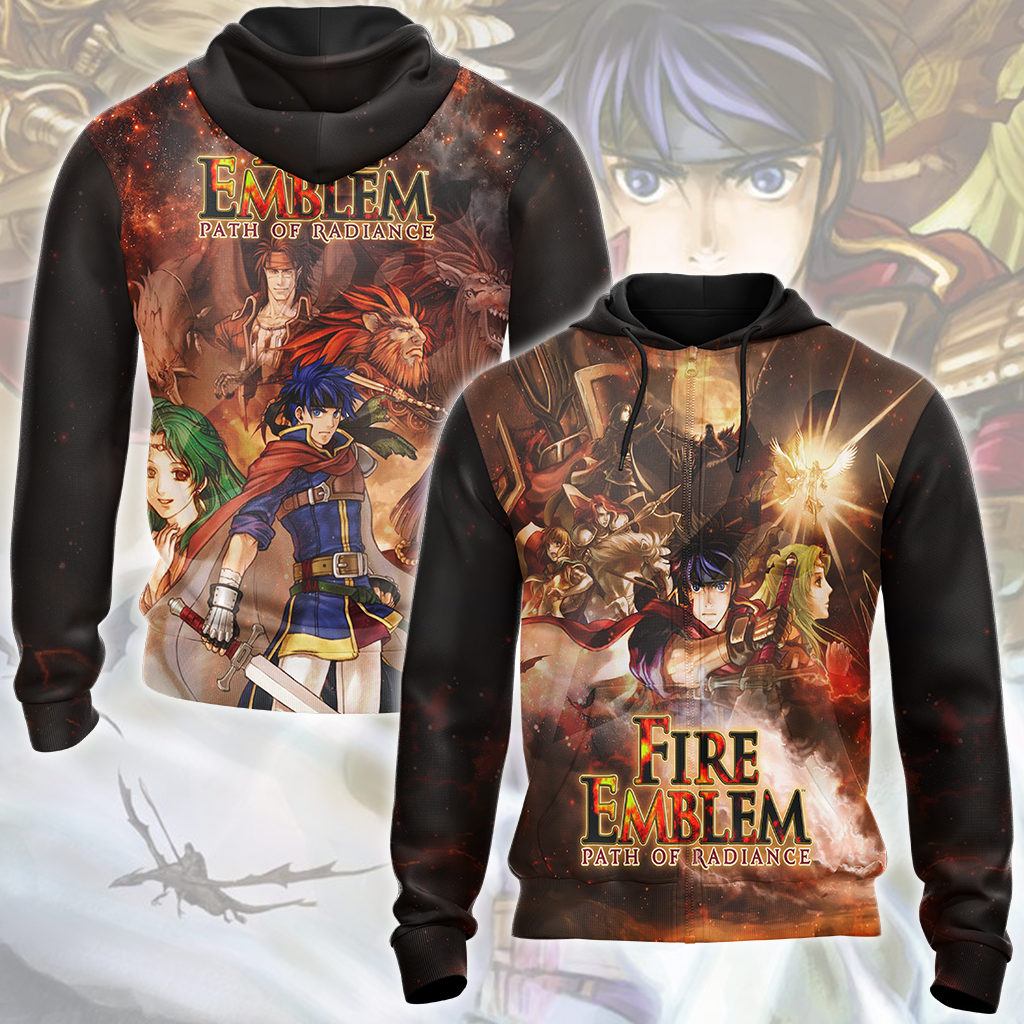 Fire Emblem Path of Radiance Video Game All Over Printed T-shirt Tank Top Zip Hoodie Pullover Hoodie Hawaiian Shirt Beach Shorts Joggers Zip Hoodie S