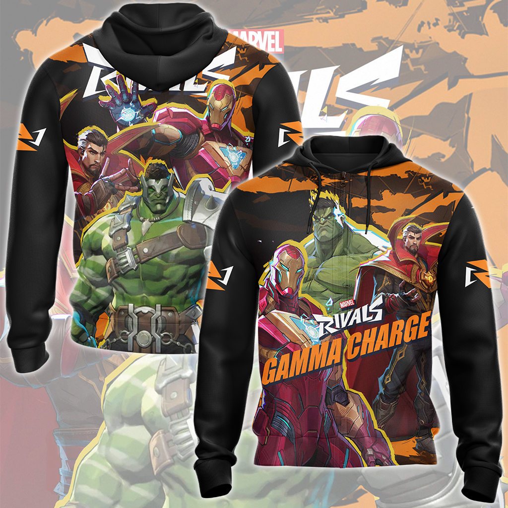 Marvel Rivals - Gamma Charge Video Game All Over Printed T-shirt Tank Top Zip Hoodie Pullover Hoodie Hawaiian Shirt Beach Shorts Joggers Zip Hoodie S