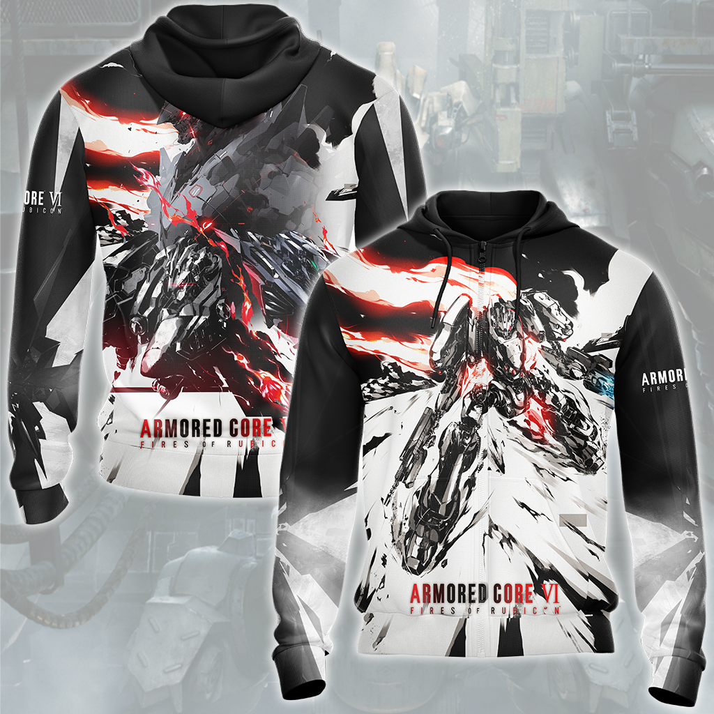 Armored Core VI: Fires of Rubicon Video Game All Over Printed T-shirt Tank Top Zip Hoodie Pullover Hoodie Hawaiian Shirt Beach Shorts Joggers Zip Hoodie S
