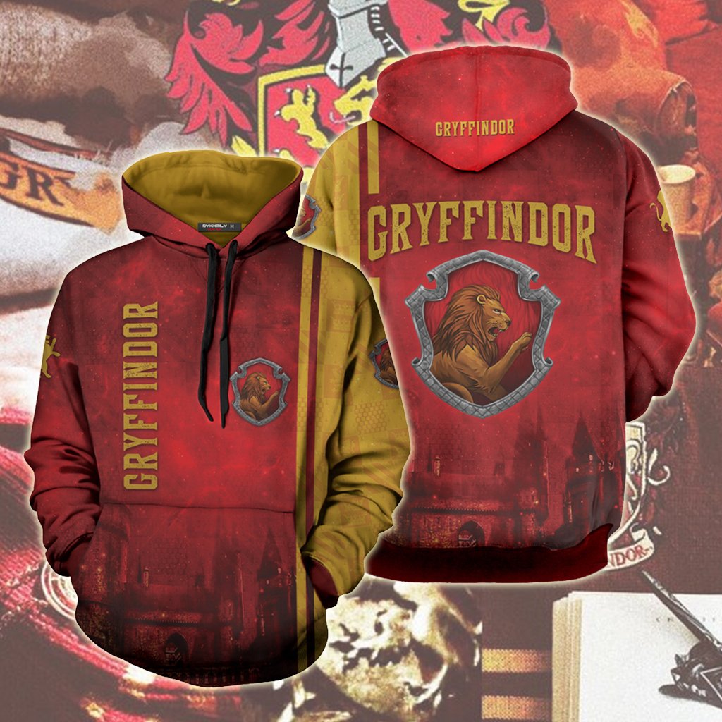The Hogwarts Castle Gryffindor Harry Potter Unisex 3D T-shirt Hoodie S