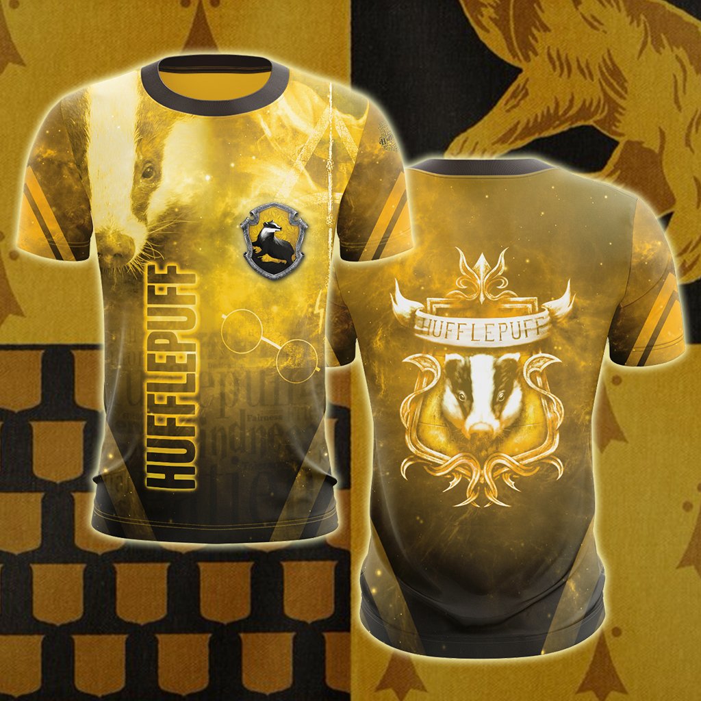 Hufflepuff Harry Potter New Look Unisex 3D T-shirt