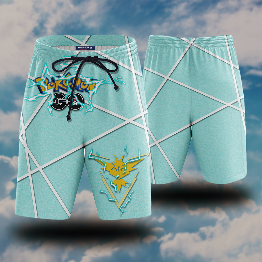Pokemon Go Zapdos Team Instinct Beach Short S