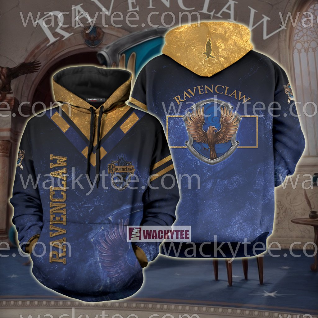 Ravenclaw The Doors Of Wisdom Are Never Shut 3D T-shirt Hoodie S