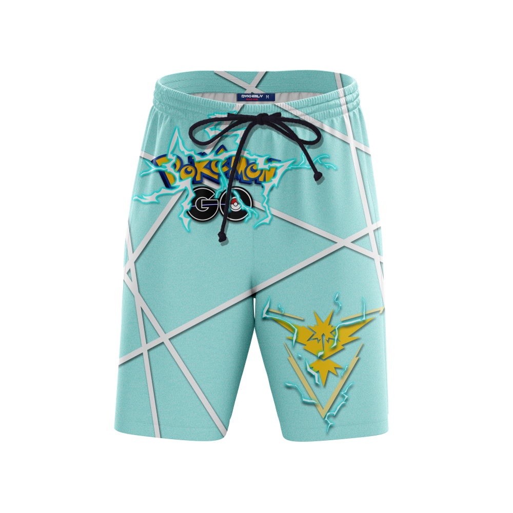 Pokemon Go Zapdos Team Instinct Beach Short