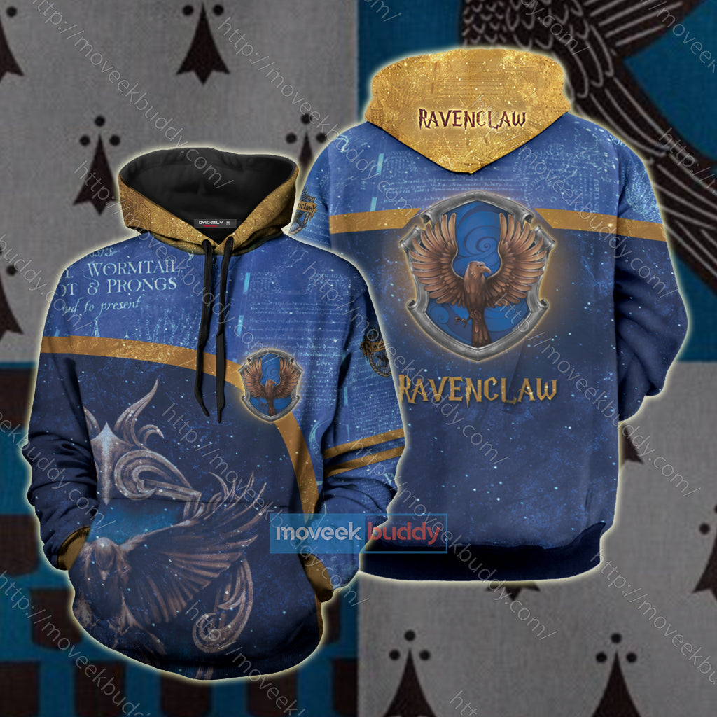 Ravenclaw House Harry Potter New Unisex 3D T-shirt Hoodie S