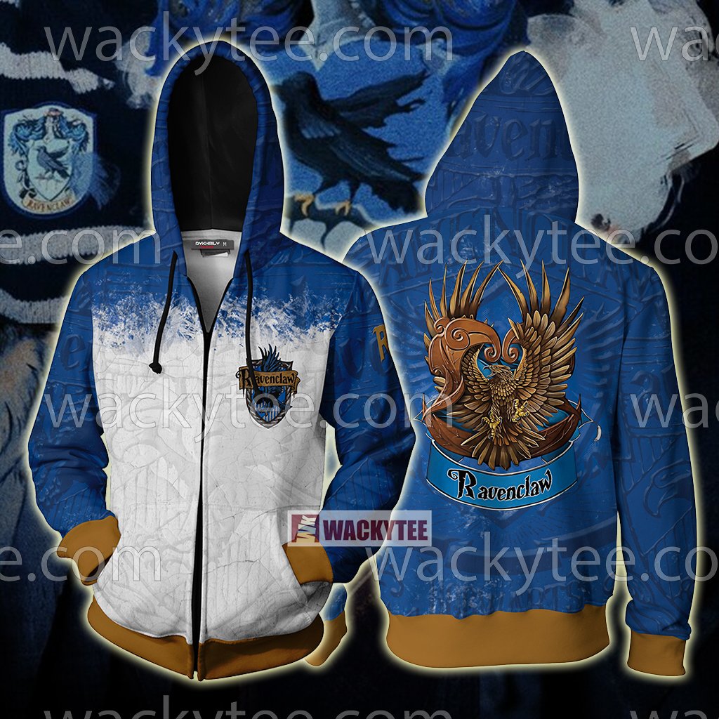 Ravenclaw Wear Your House Colours With Pride Unisex 3D T-shirt Zip Hoodie S