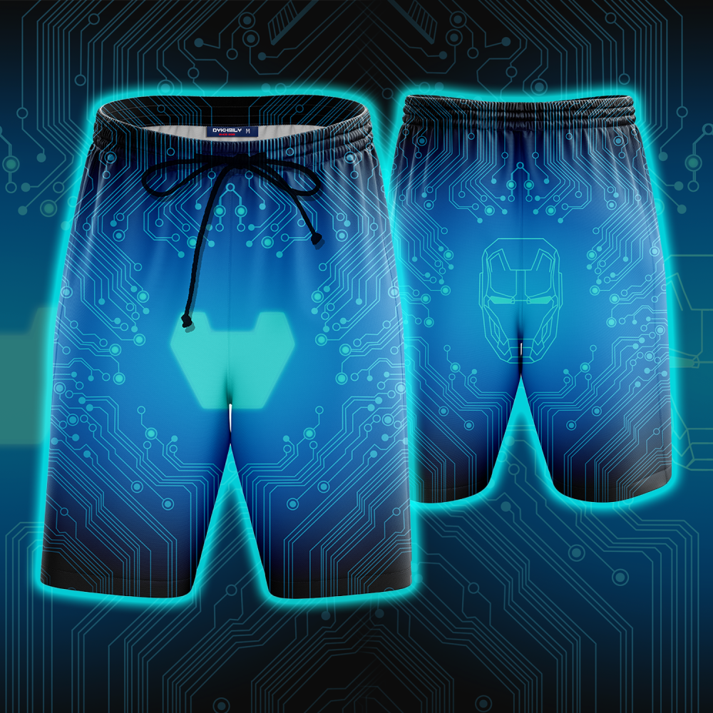 Iron Man (Tony Stark) Cosplay Beach Short S