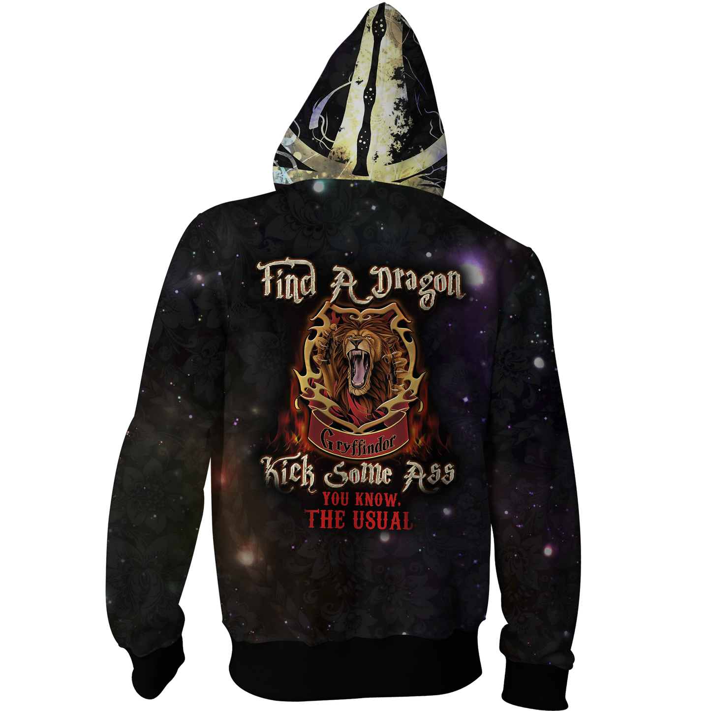 Gryffindor Harry Potter - Find A Dragon Kick Some A** You Know The Usual