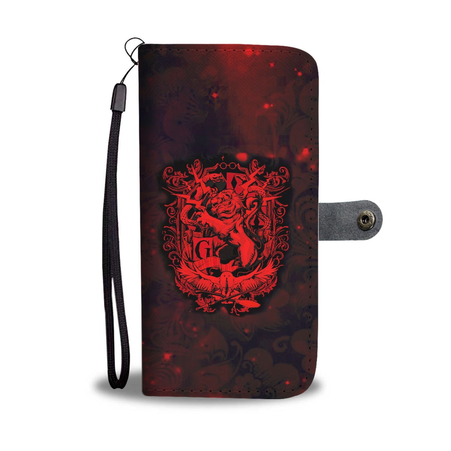 The Gryffindor Lion Harry Potter Version Galaxy 3D Wallet Case iPhone X / Xs