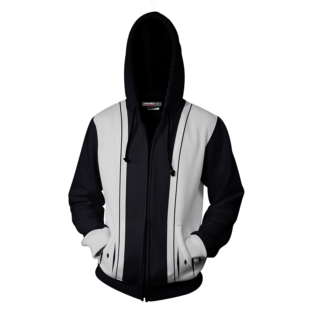 Bleach Rukia Kuchiki 13th Division Cosplay Zip Up Hoodie Jacket