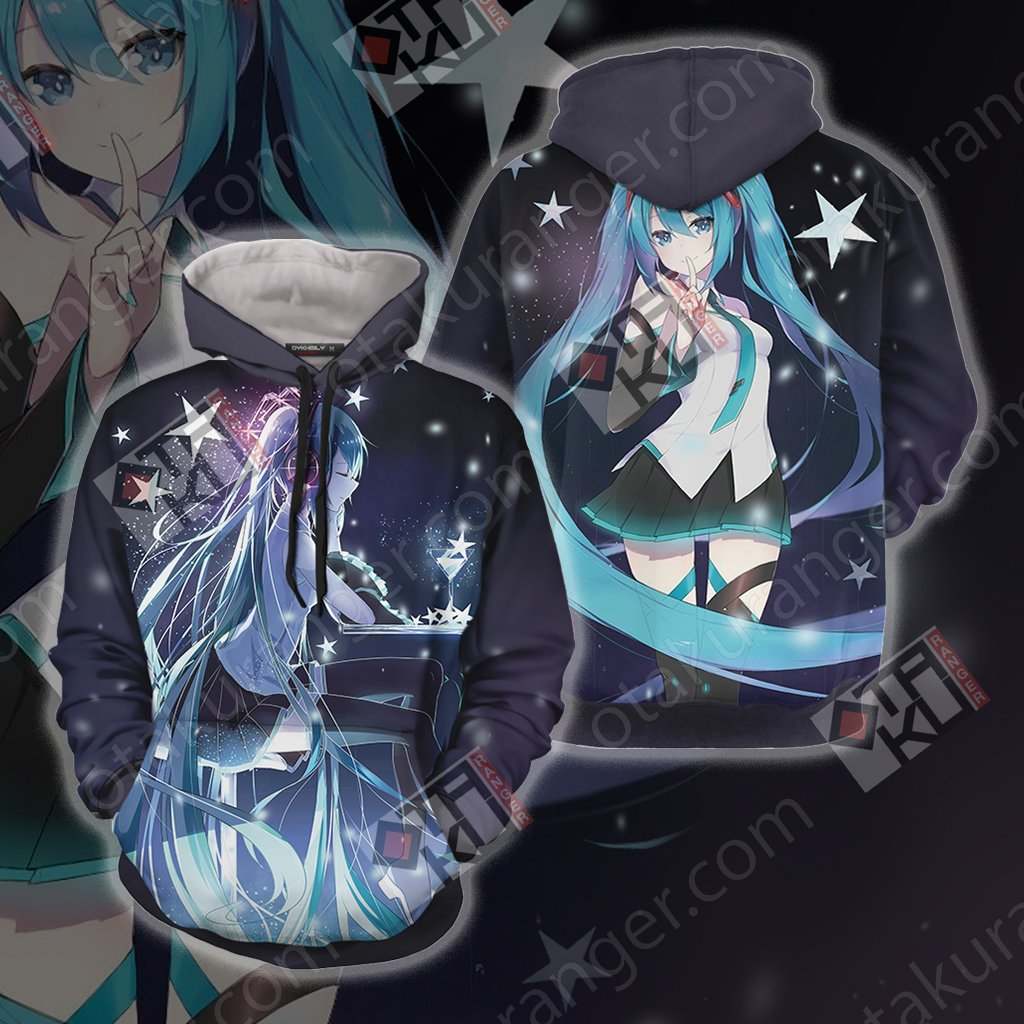 Hatsune Miku Unisex 3D T-shirt Hoodie S