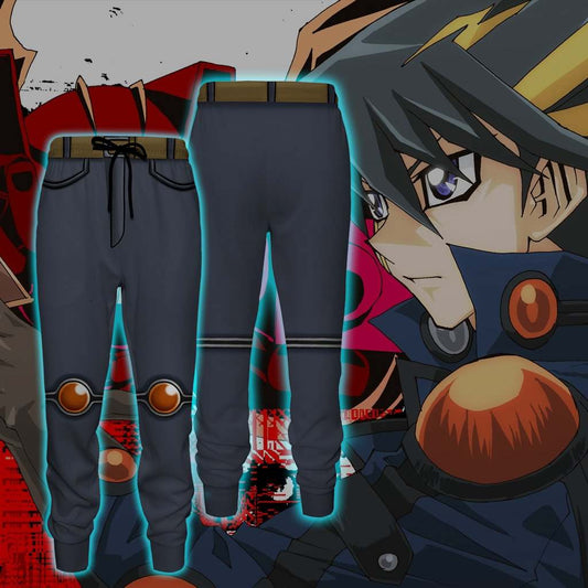 Yu-Gi-Oh! Fudo Yusei Cosplay Jogging Pants S