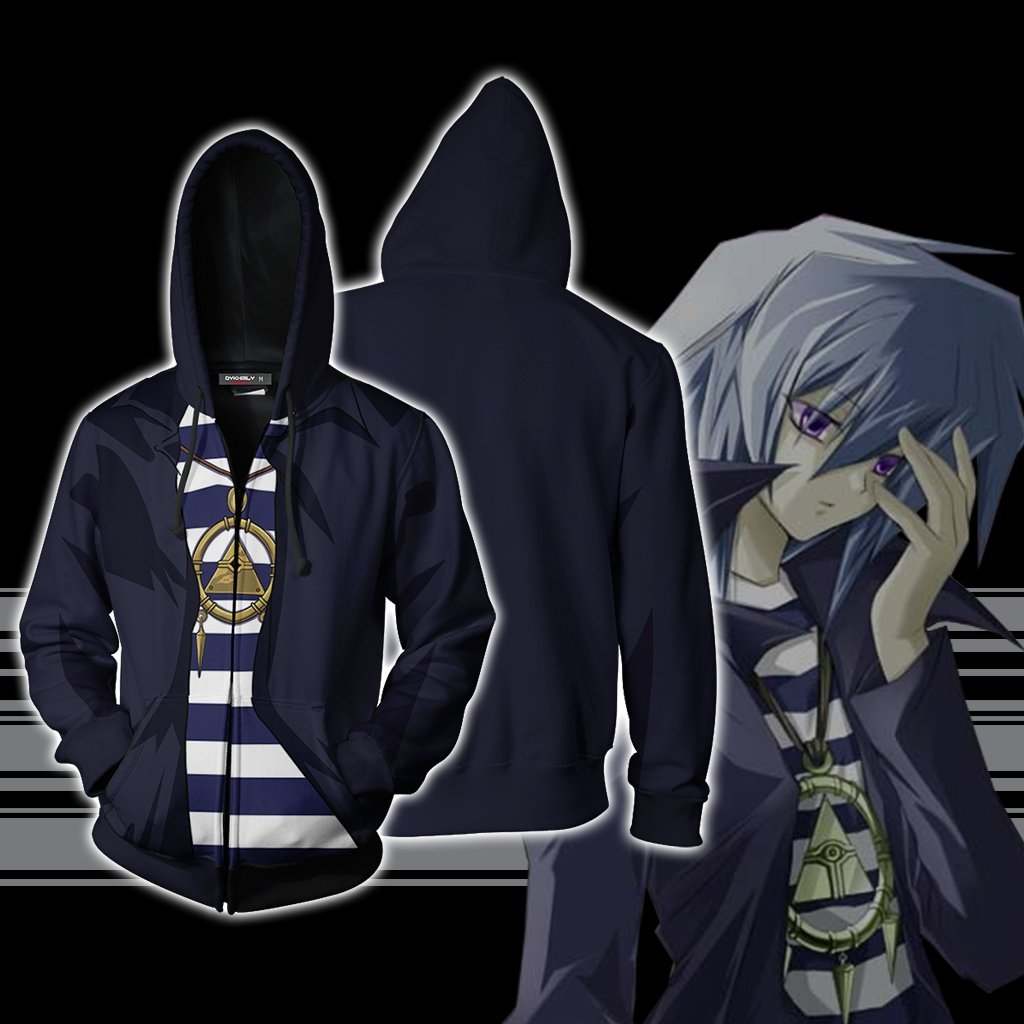 Yu-Gi-Oh! Ryo Bakura Cosplay Zip Up Hoodie Jacket XS Version 2