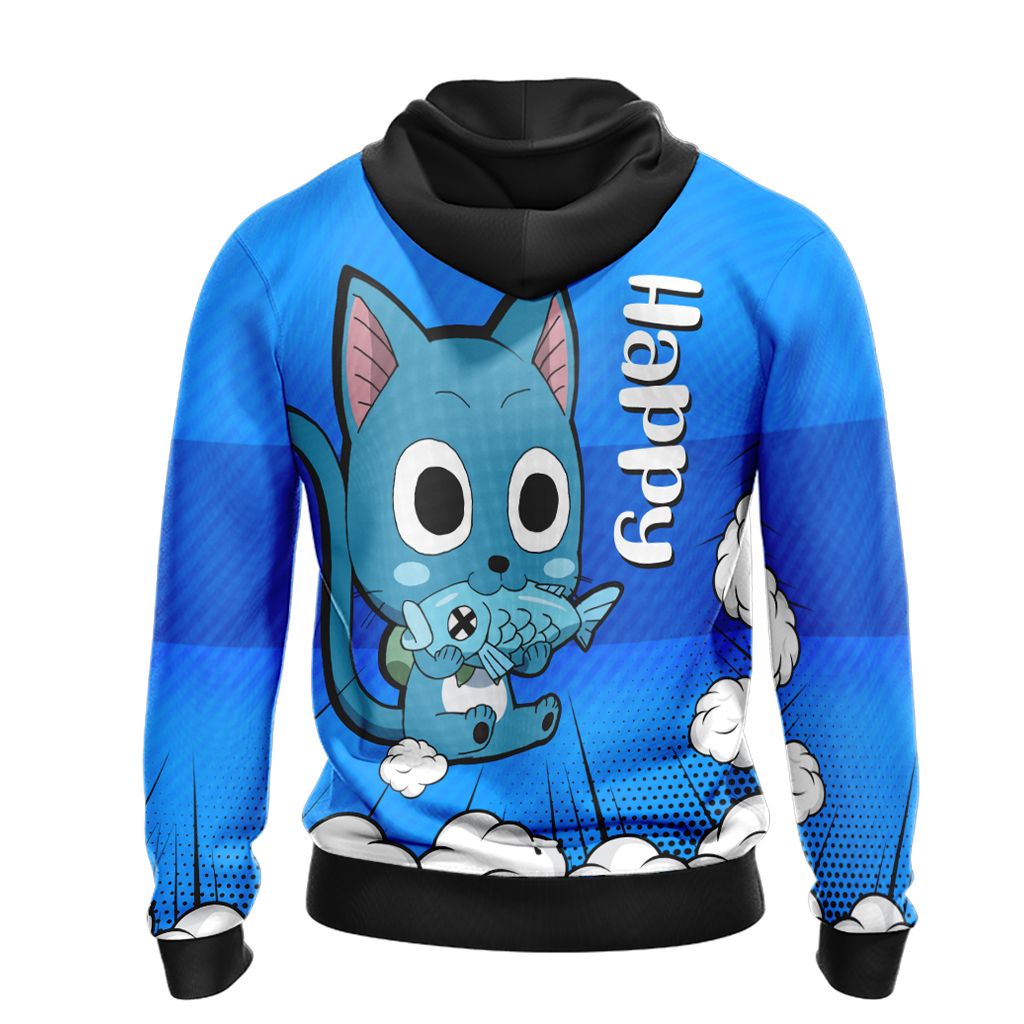 Fairy Tail Happy Unisex 3D T-shirt