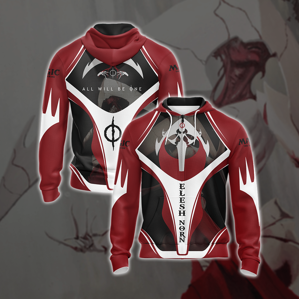 Magic: The Gathering Jace - Elesh Norn Unisex 3D T-shirt Zip Hoodie XS