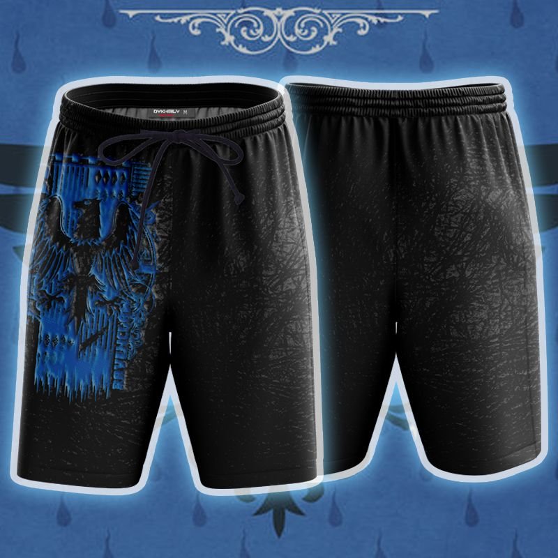 Harry Potter Hogwarts House Gryffindor Slytherin Ravenclaw Hufflepuff Unisex 3D Beach Shorts Ravenclaw S