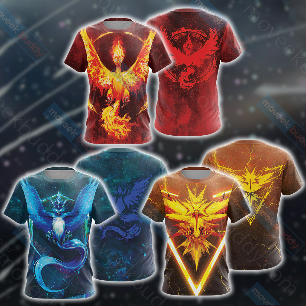 Pokemon Go - Team Mystic New Unisex 3D T-shirt