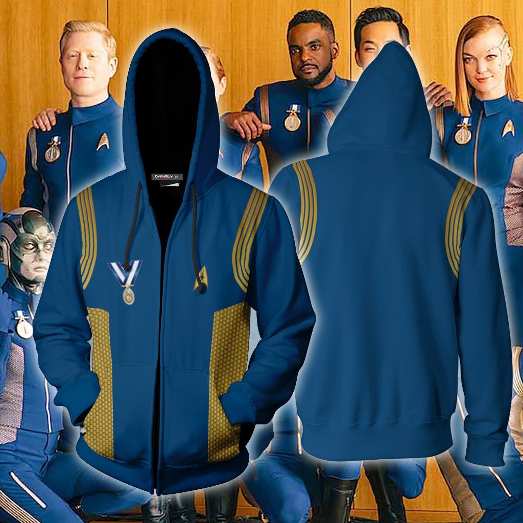 Star Trek: Discovery Uniforms Cosplay Zip Up Hoodie Jacket XS