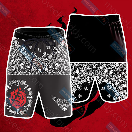 RWBY House Rose Honor Loyalty Sacrifice Beach Short S