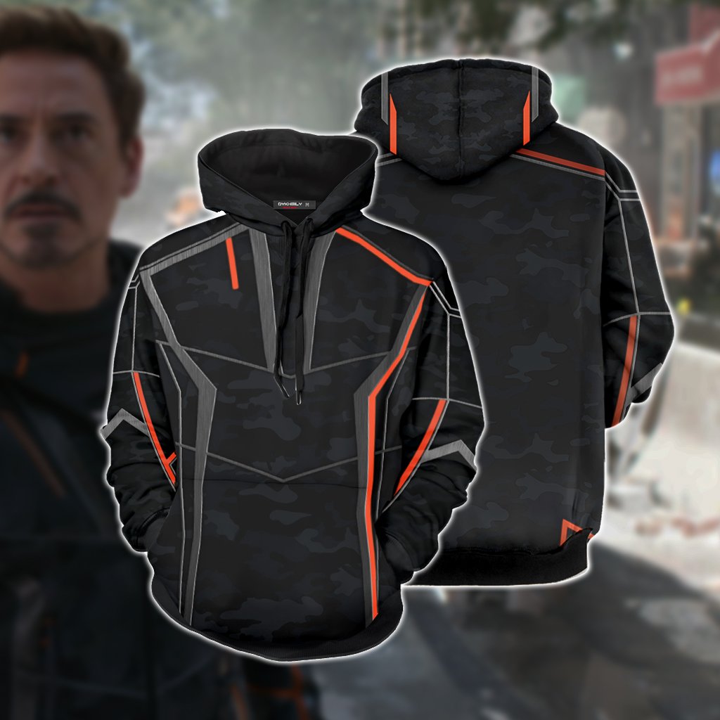 Iron Man (Tony Stark) Cosplay 3D Hoodie S