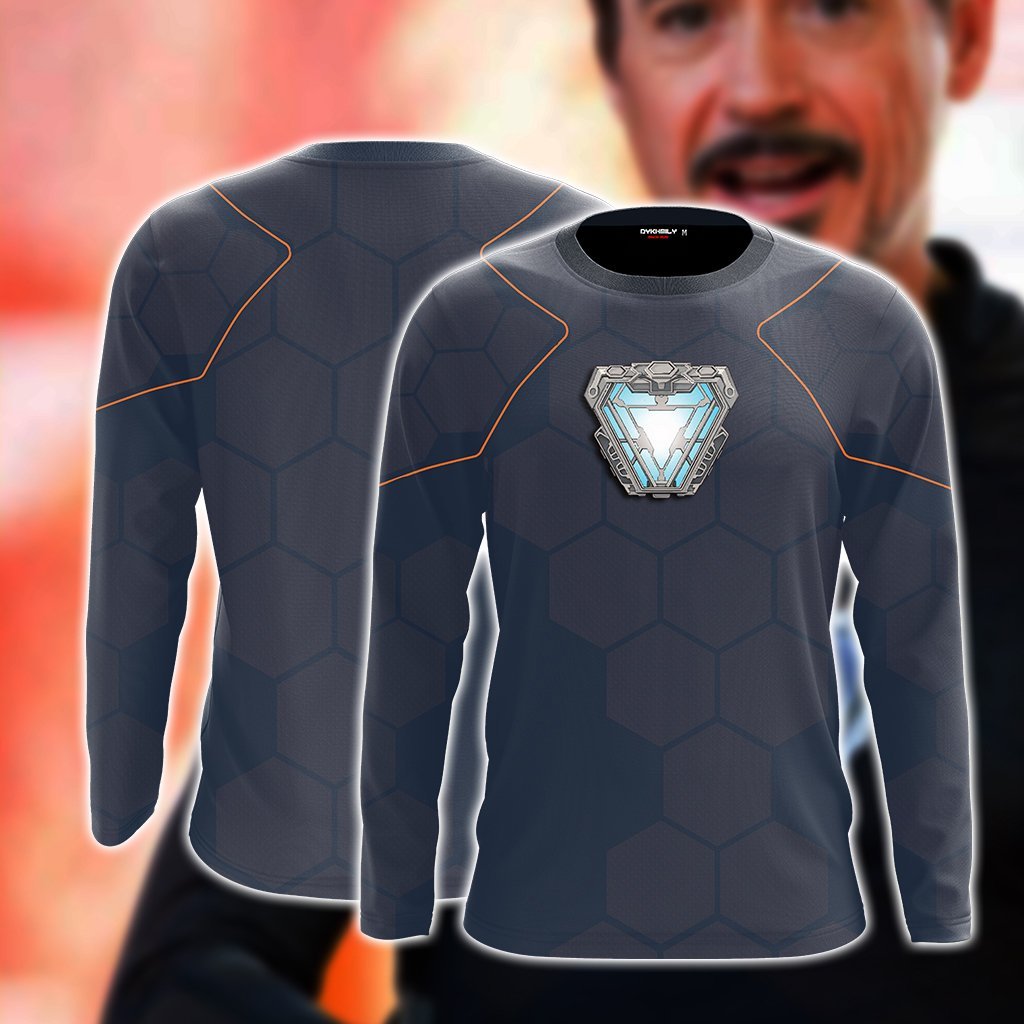 Iron Man (Tony Stark) Cosplay 3D Long Sleeve Shirt US/EU S (ASIAN L) A