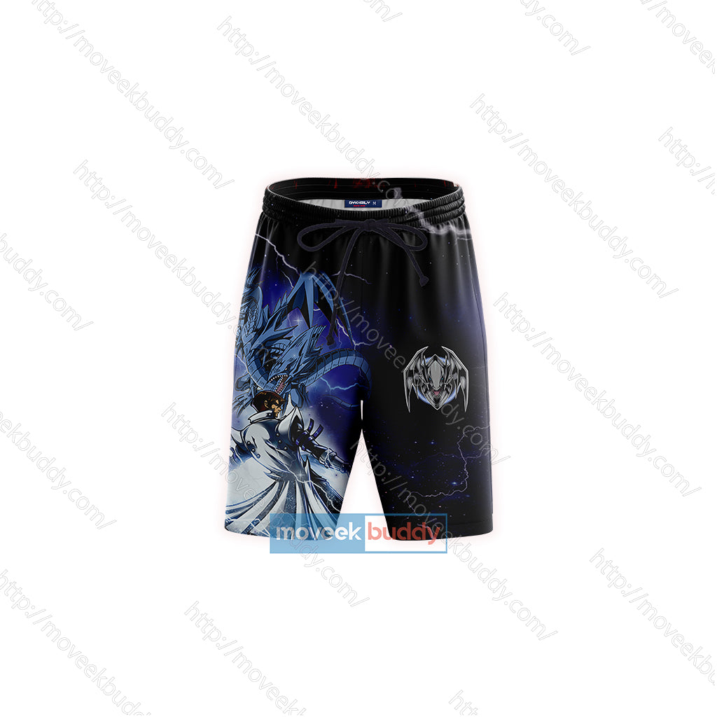 Yu-Gi-Oh! Seto Kaiba And Blue-Eyes Dragon Cosplay Beach Shorts