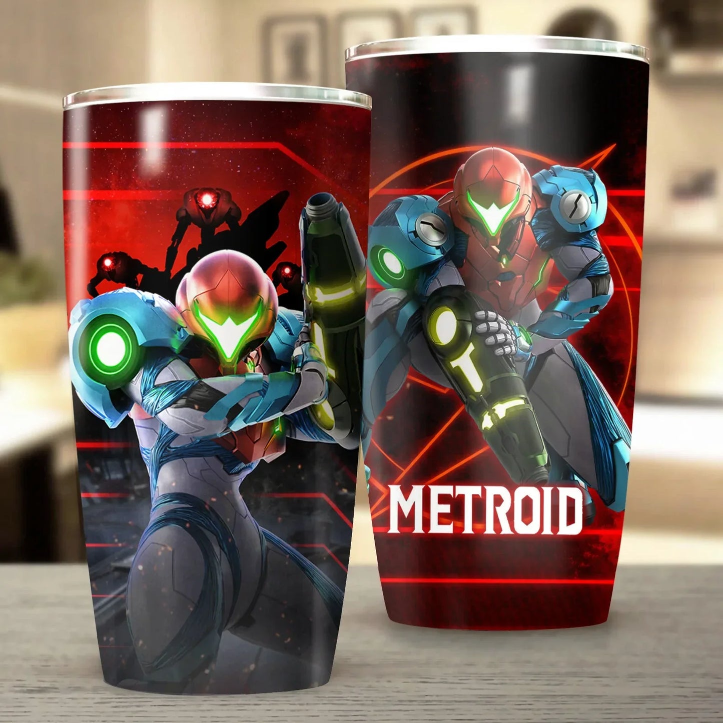 Metroid Video Game Insulated Stainless Steel Tumbler 20oz / 30oz 20oz