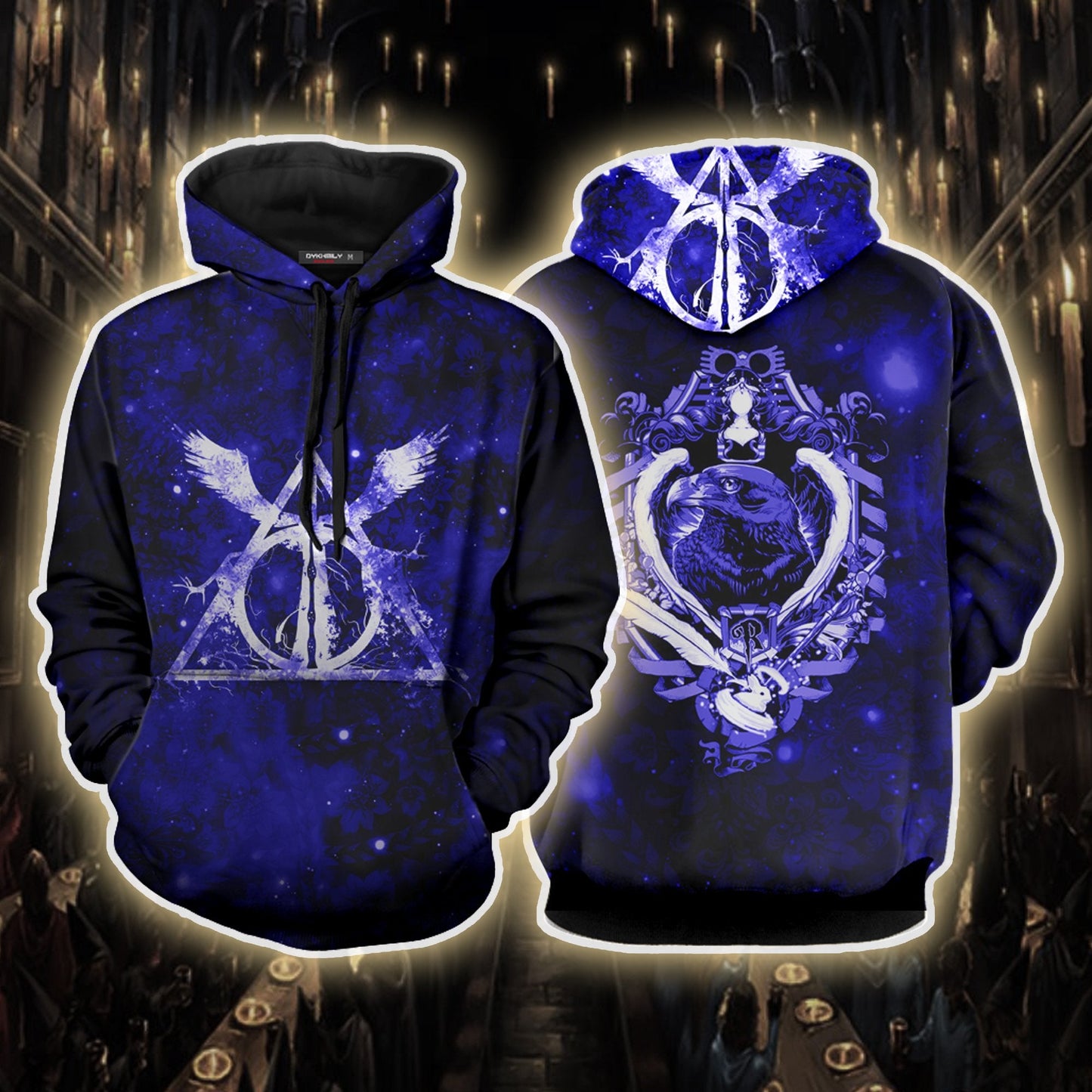 The Ravenclaw Eagle Harry Potter Version Galaxy Unisex 3D T-shirt Hoodie S