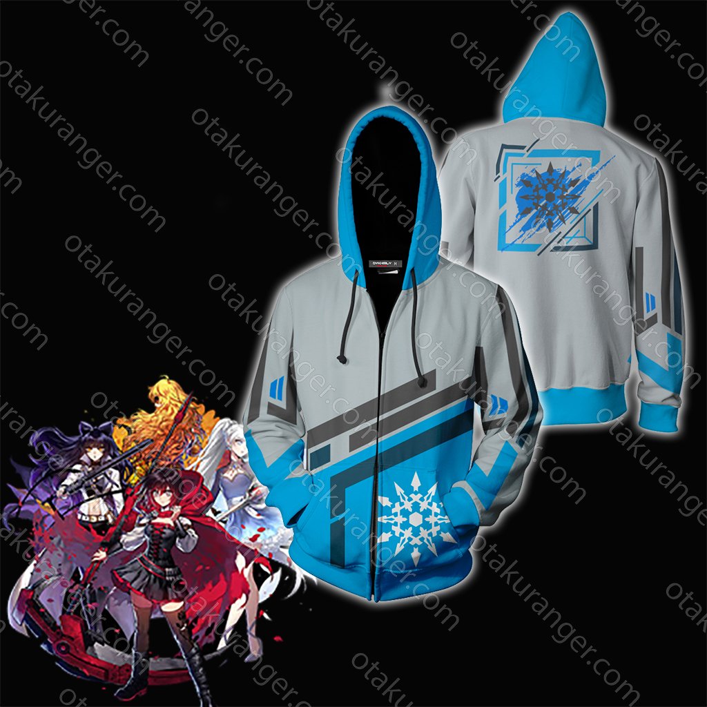RWBY Weiss Schnee Zip Up Hoodie S
