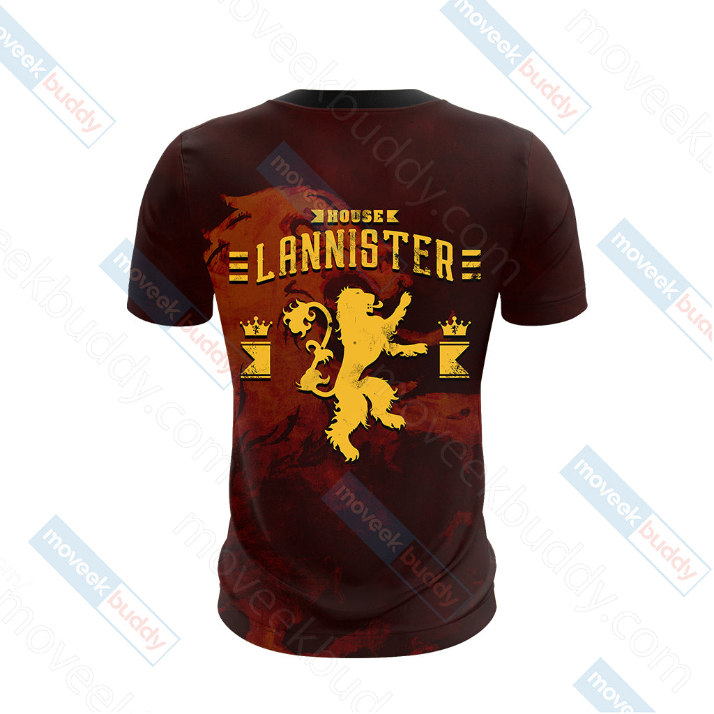 House Lannister Game Of Thrones Unisex 3D T-shirt