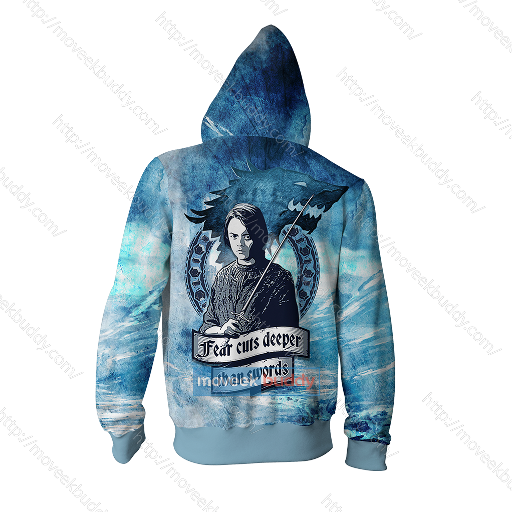 Arya Stark Game Of Thrones Zip Up Hoodie