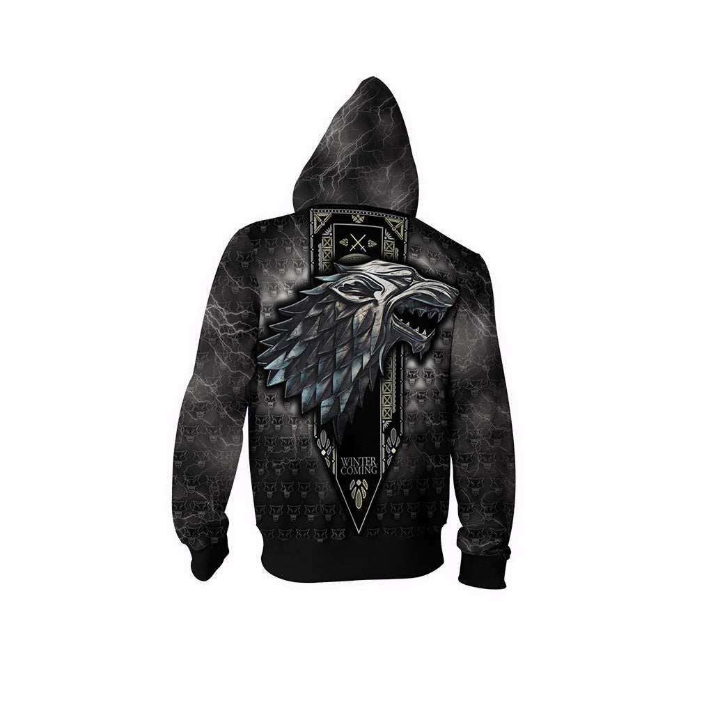 House Stark Game Of Thrones New Look Zip Up Hoodie