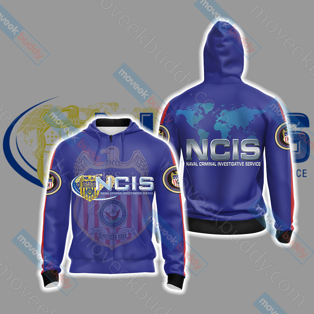 NCIS (TV series) Unisex 3D T-shirt Zip Hoodie XS