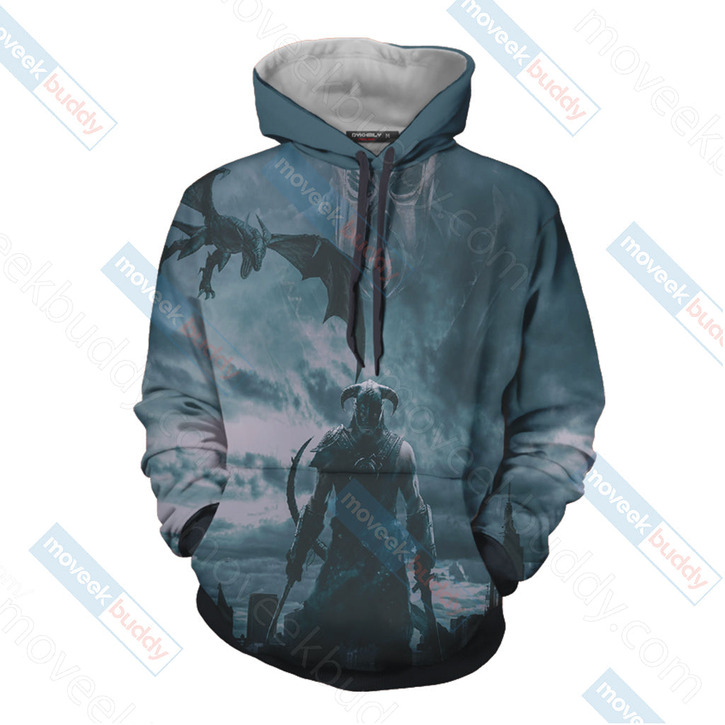 The Elder Scrolls V: Skyrim-Dovahkiin Unisex 3D T-shirt