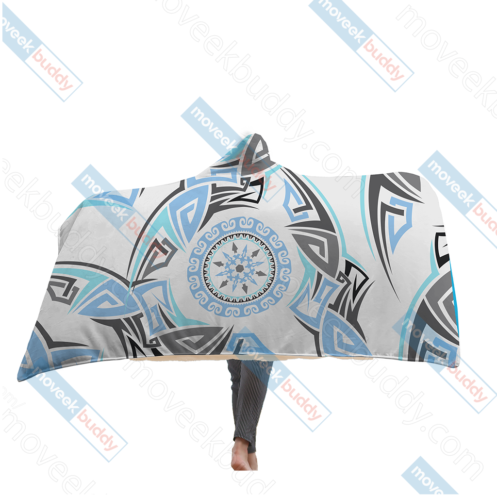 RWBY Weiss Schnee Symbol Hooded Blanket Adult 80"x60"  