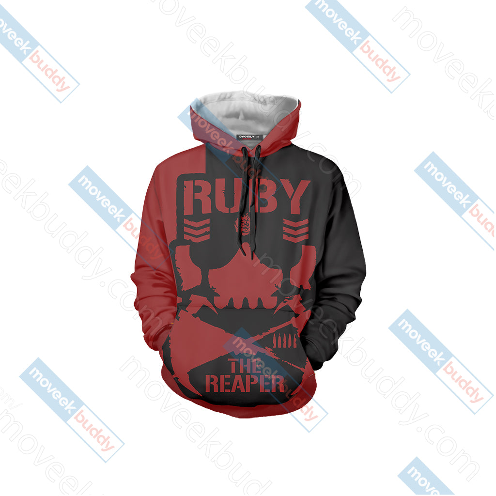 RWBY Ruby The Reaper 3D Hoodie