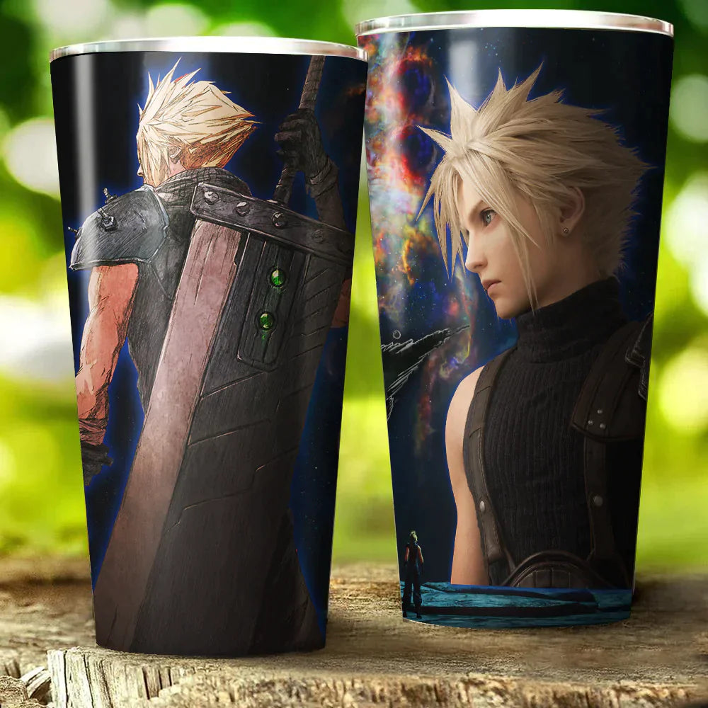 Final Fantasy VII Cloud Video Game Insulated Stainless Steel Tumbler 20oz / 30oz 30oz